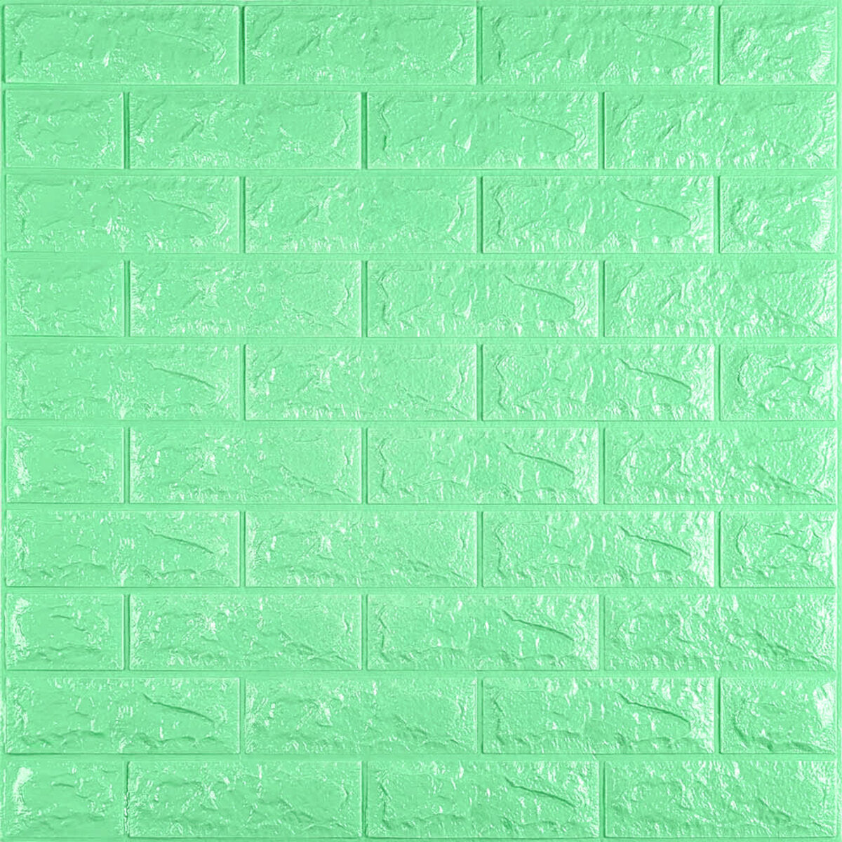 3D панель самоклеюча 700х770х7мм цегла М'ятний (012-7) HO-00000050