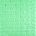 3D панель самоклеюча 700х770х7мм цегла М'ятний (012-7) SW-00000050
