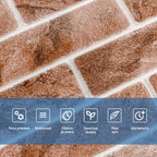 Панель стінова 670х680х4мм Клінкер піщано-коричневий (D) SW-00002004