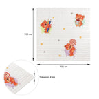 Панель стінова 3D 700х700х4мм Ведмедики на білому фоні SW-00001975