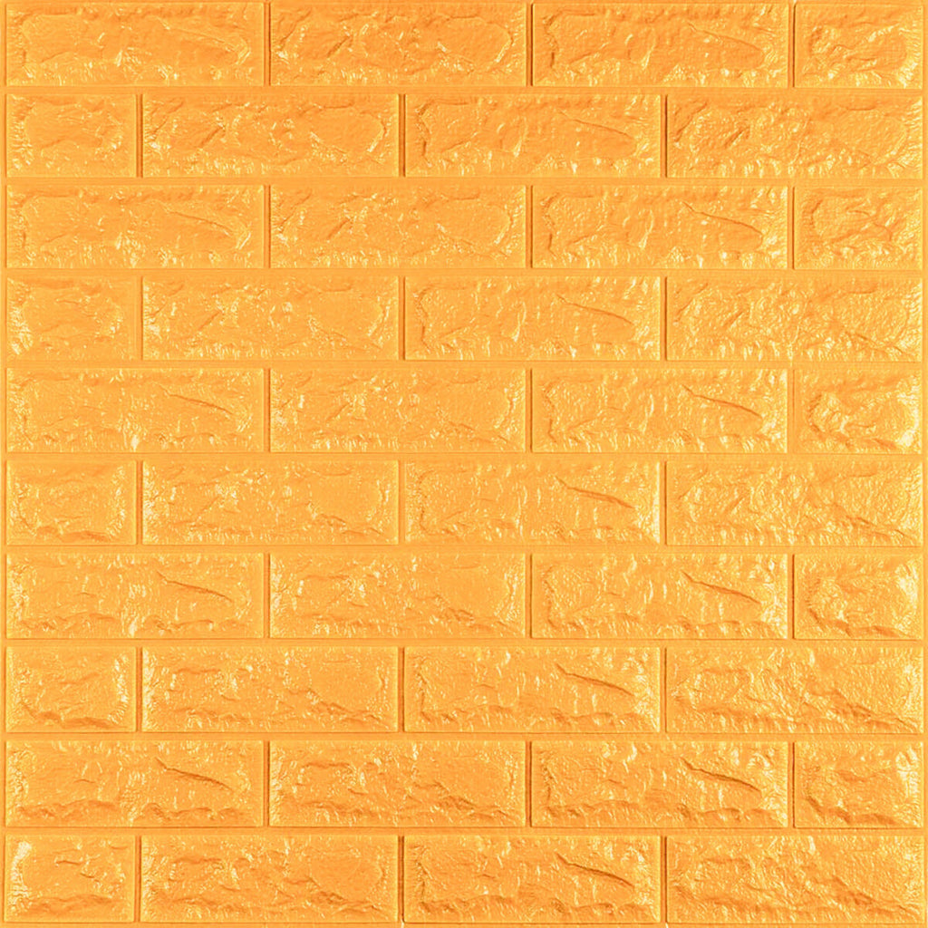 3D панель самоклеюча 700х770х7мм цегла Золотий (011-7) SW-00000052