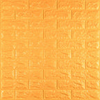 3D панель самоклеюча 700х770х7мм цегла Золотий (011-7) SW-00000052