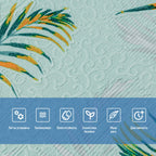 Панель стінова 3D 680х670х4мм Папороть на світло-зеленому фоні (D) SW-00001984