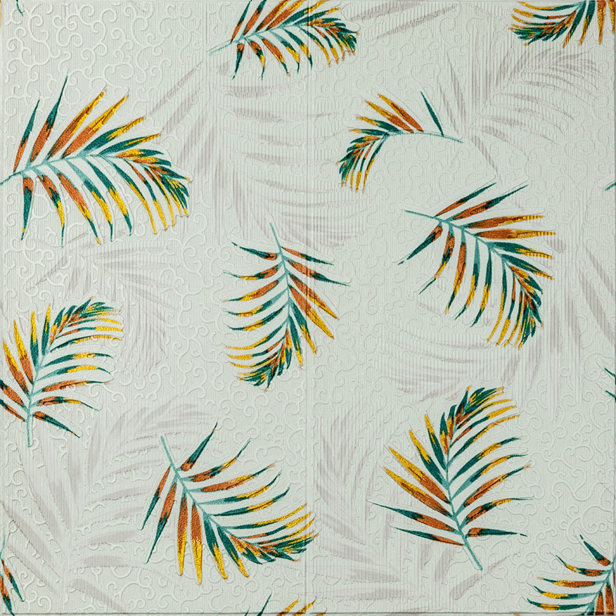 Панель стінова 3D 680х670х4мм Папороть на бежовому фоні (D) SW-00001983