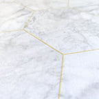 Самоклеюча плівка 0,45х10м х 0,07мм Сірий мармур золоті соти HO-00001212