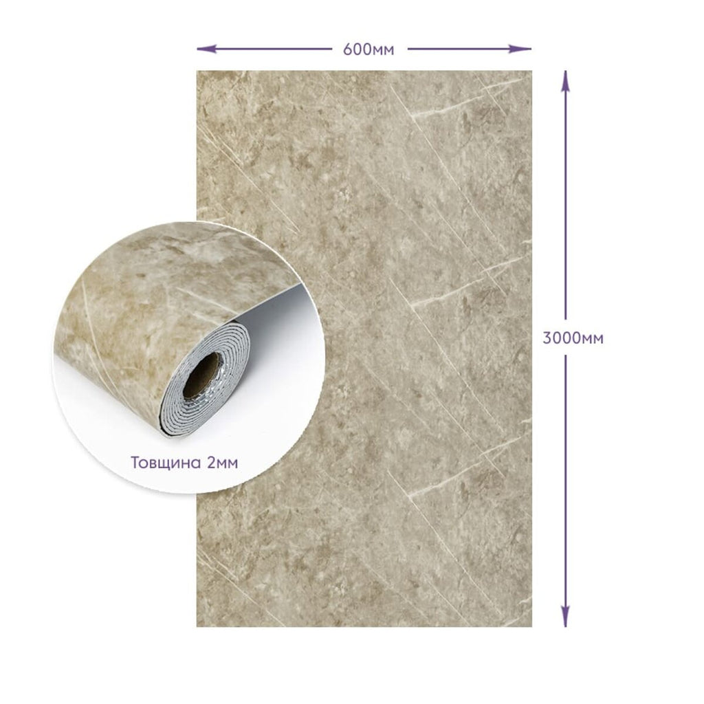 Самоклеюча стінова PET плитка у рулоні 600х3000х2мм SW-00002432