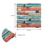 Самоклеюча декоративна 3D панель 700х700х5мм Рожеве дерево (050) HO-00000172