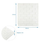 Панель стінова 3D 700х770х2мм Білий SW-00001914