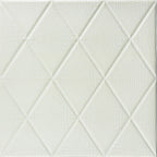 Самоклеюча декоративна настінно-стельова 3D панель Ромби під шкіру 700х700х6мм (161) HO-00000221
