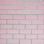 Панель стінова 700х700х5мм Рожева цегла зі сріблом SW-00001501