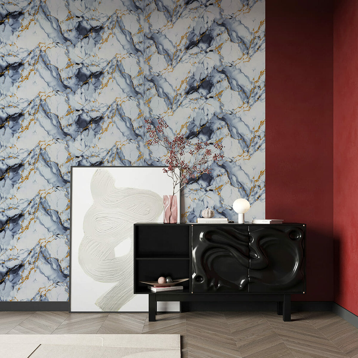 Самоклеюча стінова PET плитка в рулоні 1200х3000х2мм SW-00002666