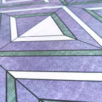 Самоклеюча плівка 0,45х10м х 0,07мм Зелені ромби HO-00001257