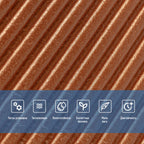 Самоклеюча декоративна 3D панель 500х500х5мм Коричневий HO-00002880