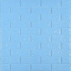 3D панель самоклеюча 700х770х5мм цегла Блакитна (005-5) HO-00000297