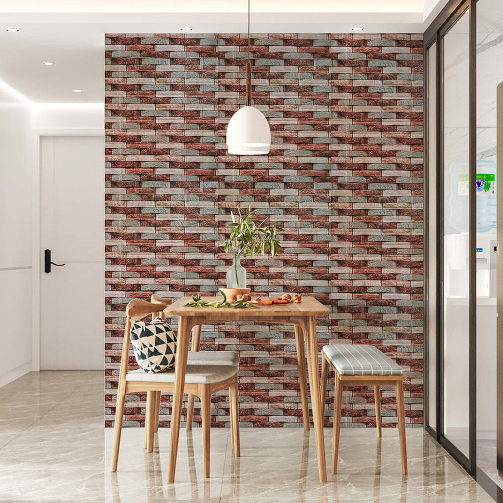 Декоративна 3D панель 700х770х3мм Коричнева цегла піщаник (340) HO-00000531