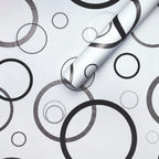 Самоклеюча плівка 0,45х10м х 0,07мм Срібні круги SW-00001201