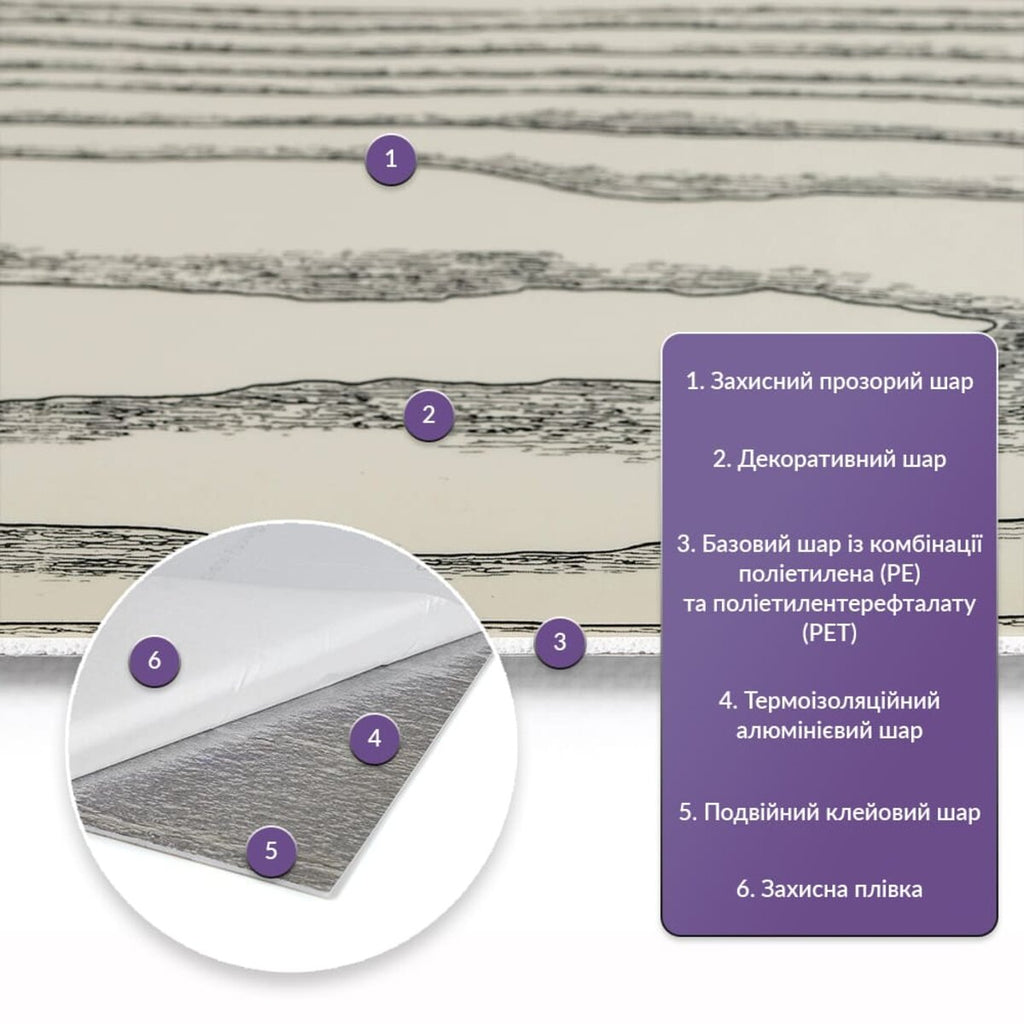 Самоклеюча стінова PET плитка 600х300х2мм SW-00002300