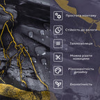 Самоклеюча стінова PET плитка у рулоні 600х3000х2мм SW-00002425