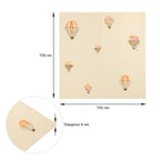 Панель стінова 3D 700х700х4мм Повітряні кулі рогожка SW-00001973