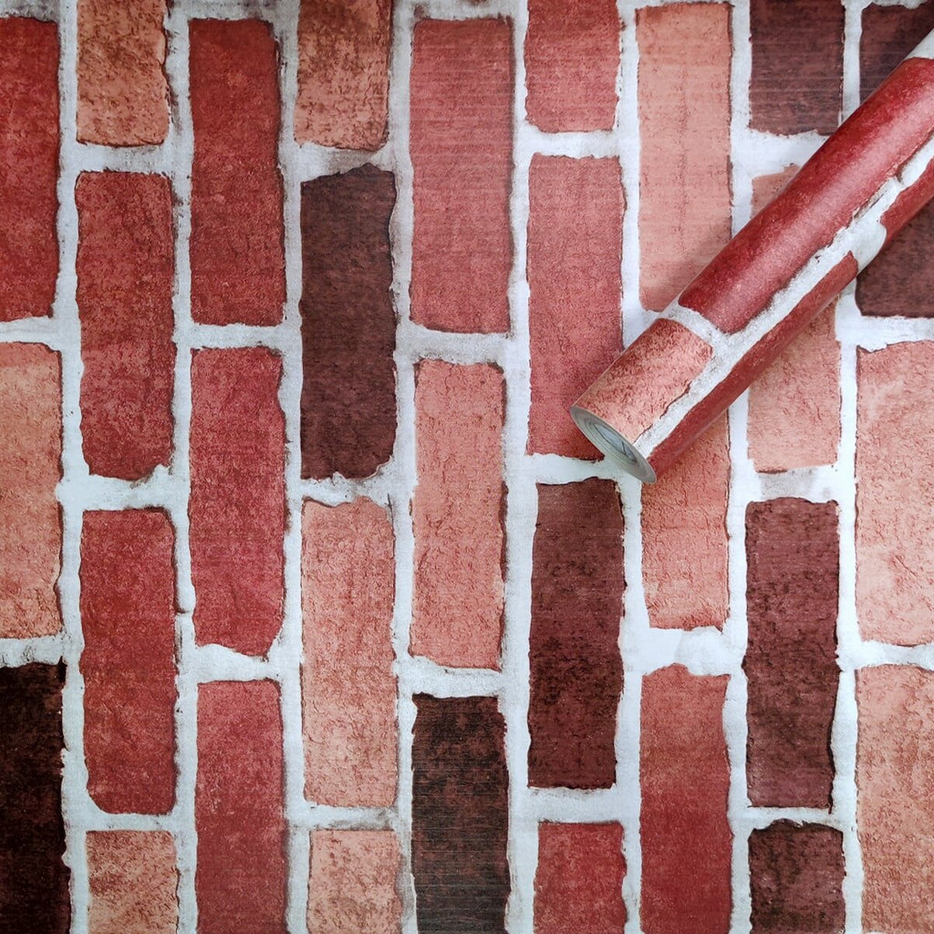 Самоклеюча плівка 0,45х10м х 0,07мм Бордова цегла HO-00001271