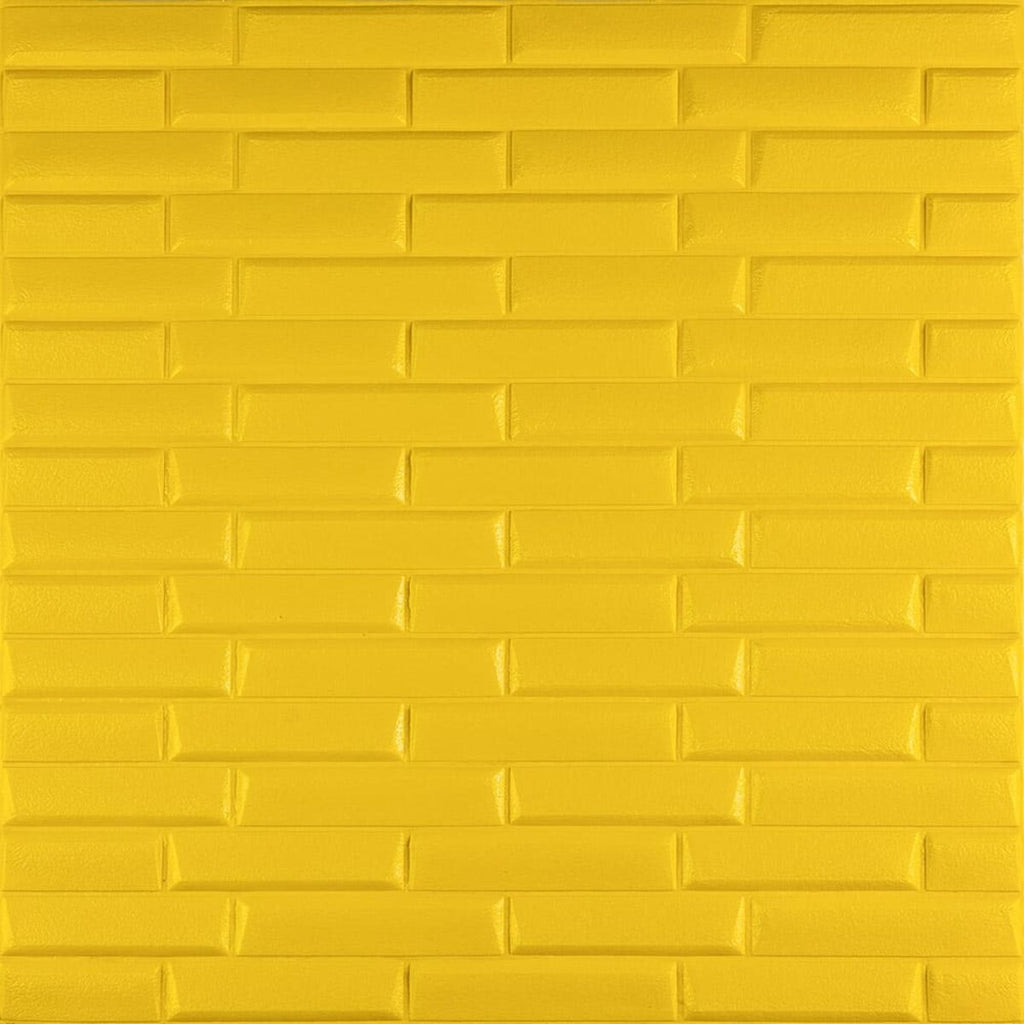 3D панель самоклеюча кладка 700х770х7мм Жовта (037) HO-00000302