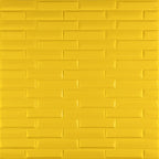 3D панель самоклеюча кладка 700х770х7мм Жовта (037) HO-00000302