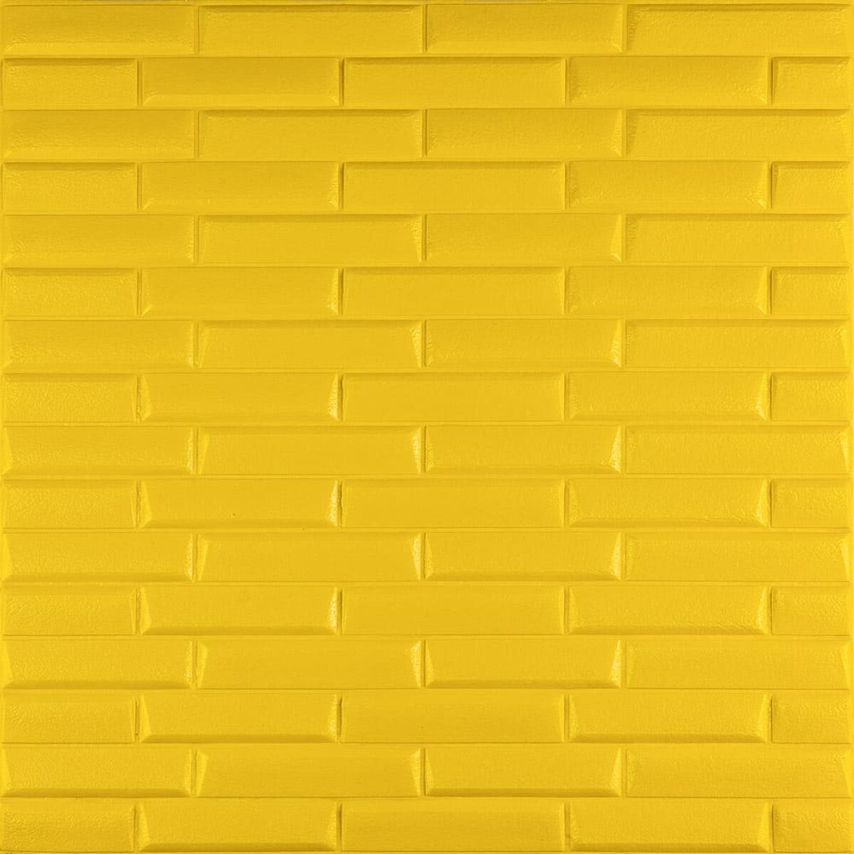 3D панель самоклеюча кладка 700х770х7мм Жовта (037) HO-00000302