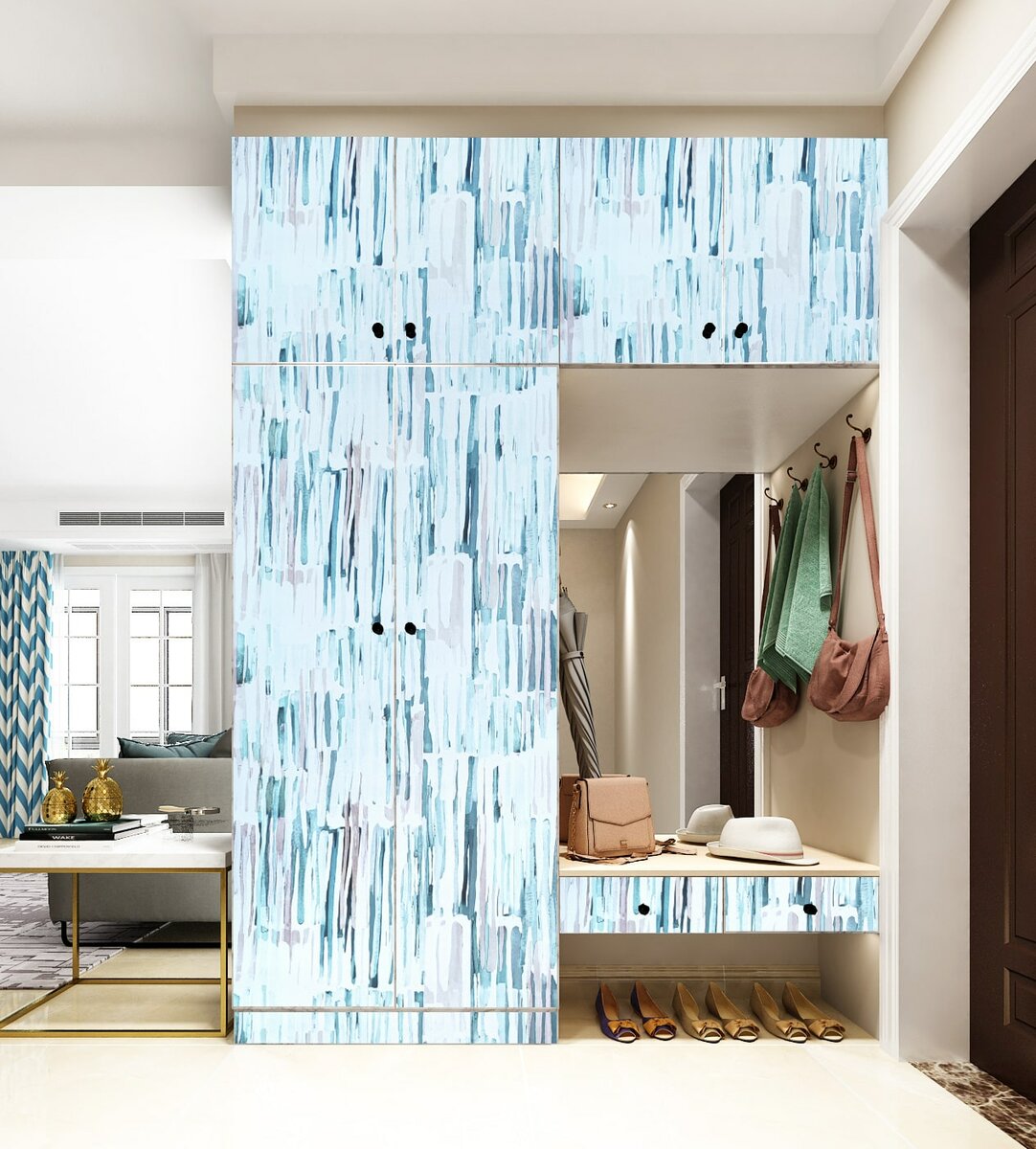 Самоклеюча плівка 0,45х10м х 0,07мм Акварель SW-00001237