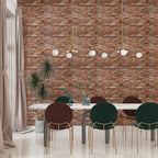 Самоклеюча 3D панель 700x770x3мм Коричнево-рудий (58-3) SW-00001319