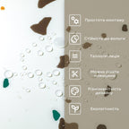 Самоклеюча стінова PET плитка у рулоні 600х3000х2мм SW-00001695