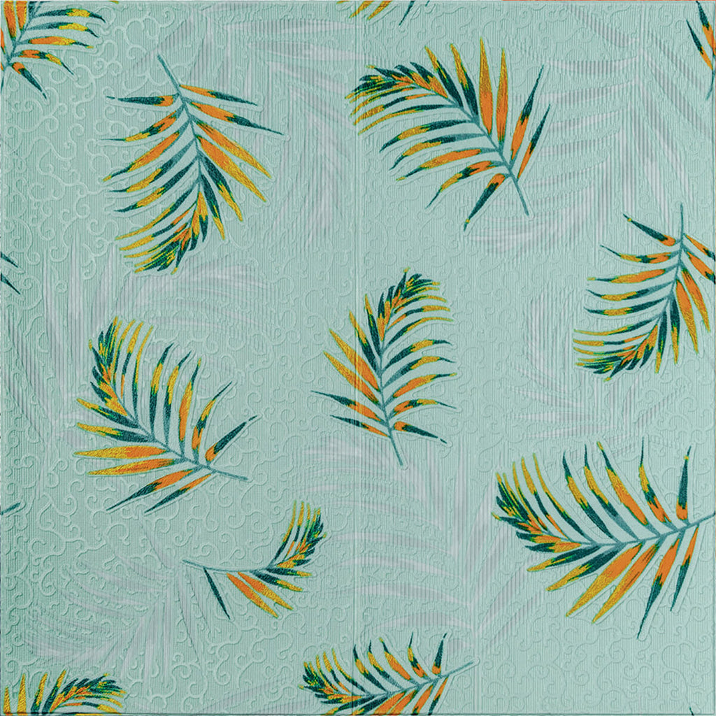 Панель стінова 3D 680х670х4мм Папороть на світло-зеленому фоні (D) SW-00001984