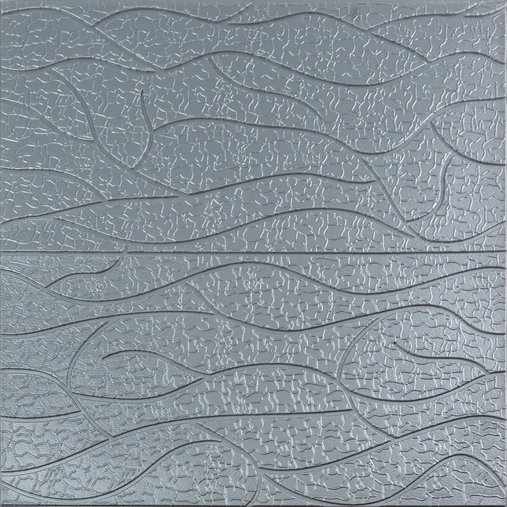 Панель 3D 700х700х6мм Срібло SW-00001951