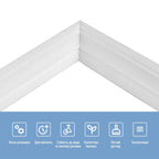 Плінтус РР самоклеючий 2300х70х4мм Білий (D) SW-00001829