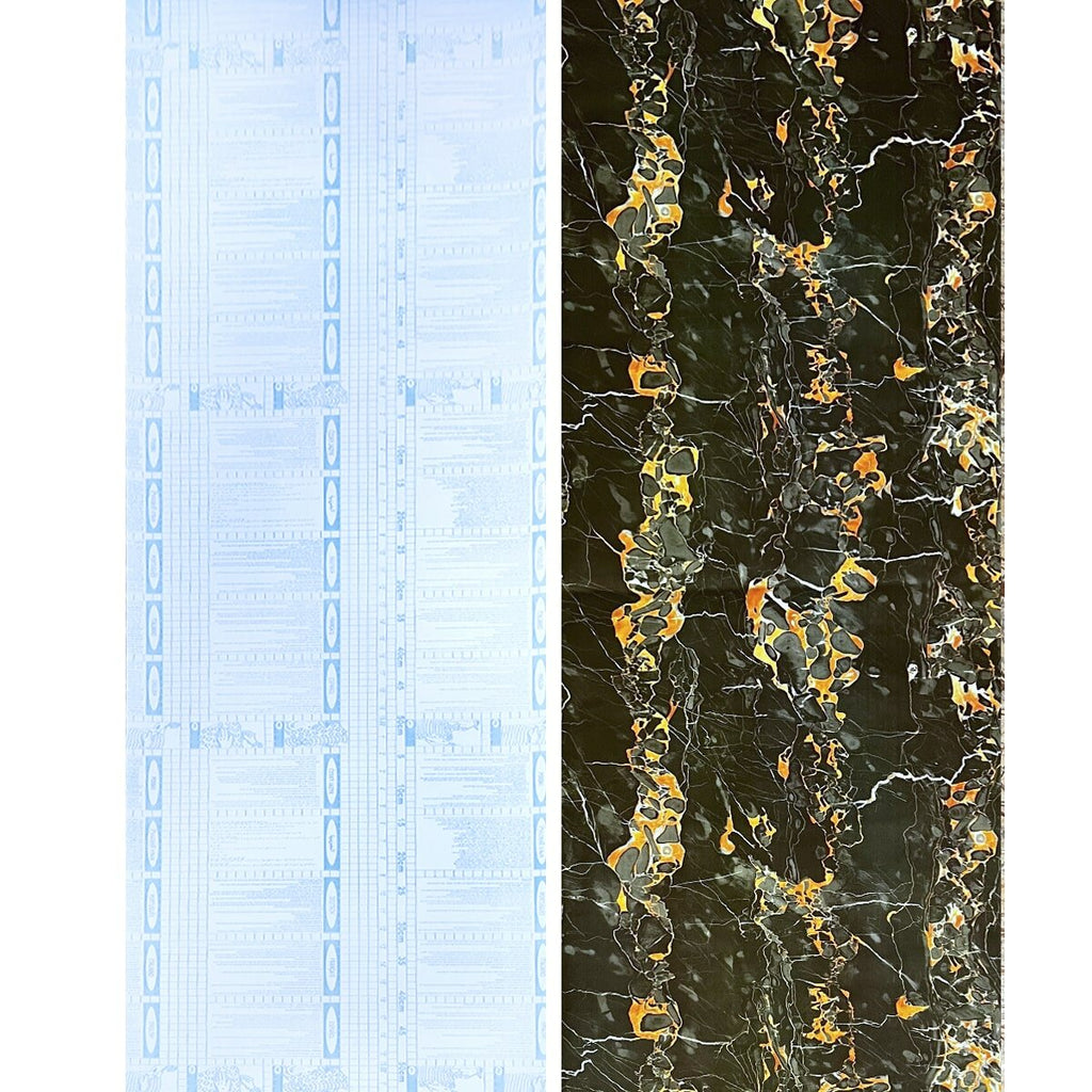 Самоклеюча плівка 0,45х10м х 0,07мм Чорний мармур з жовтим SW-00001282