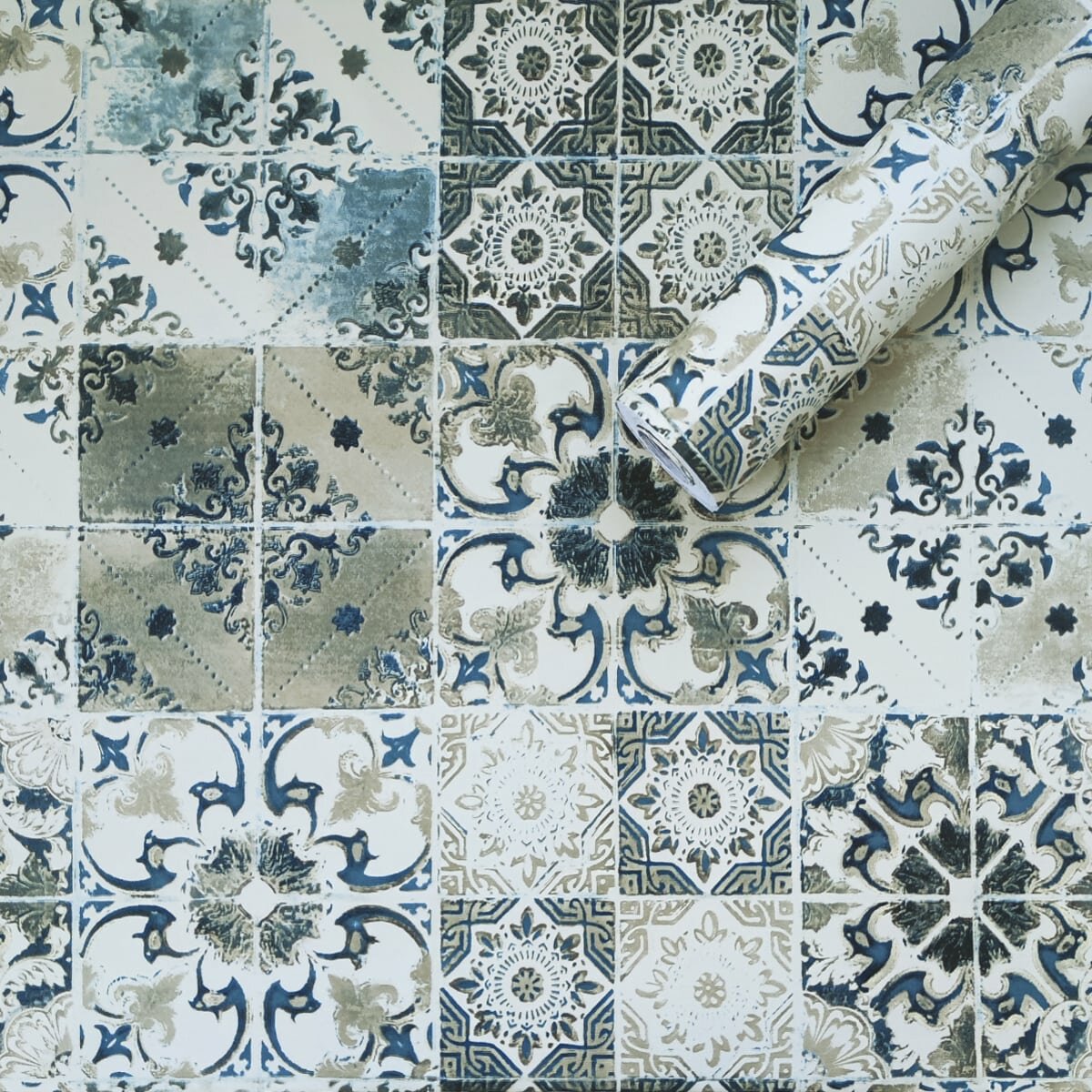 Самоклеюча плівка 0,45х10м х 0,07мм Оливковий орнамент HO-00001232