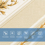 Панель стінова 3D 700х700х4мм Золотий орнамент SW-00001999