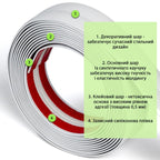 Молдинг 5000х30х2 мм Глянсовий білий SW-00002686