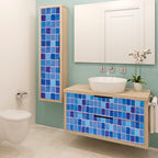 Самоклеюча плівка 0,45х10м х 0,07мм Синя мозаїка SW-00000825