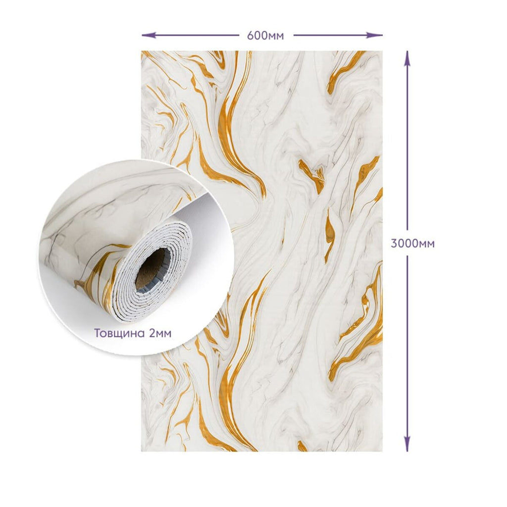 Самоклеюча стінова PET плитка у рулоні 600х3000х2мм SW-00002635