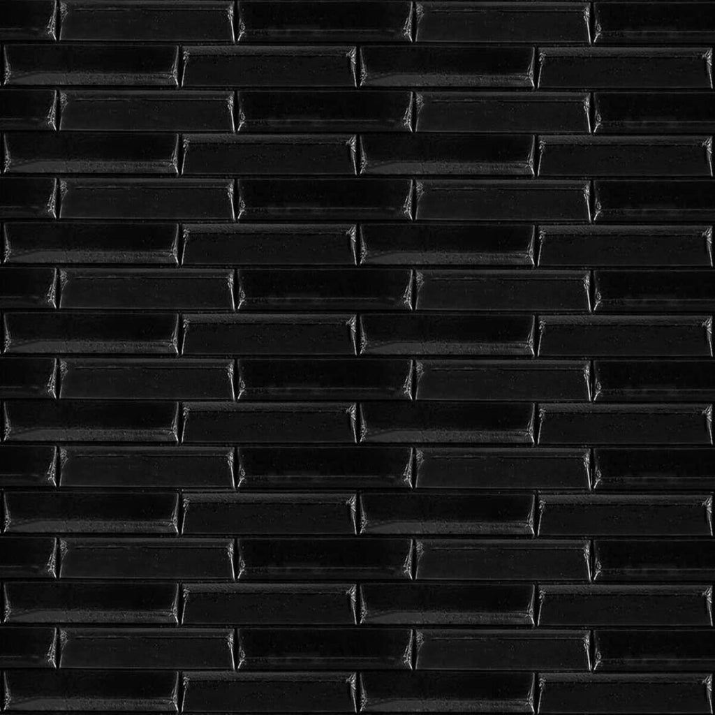 3D панель самоклеюча кладка 700х770х7мм Чорна (038) HO-00000303