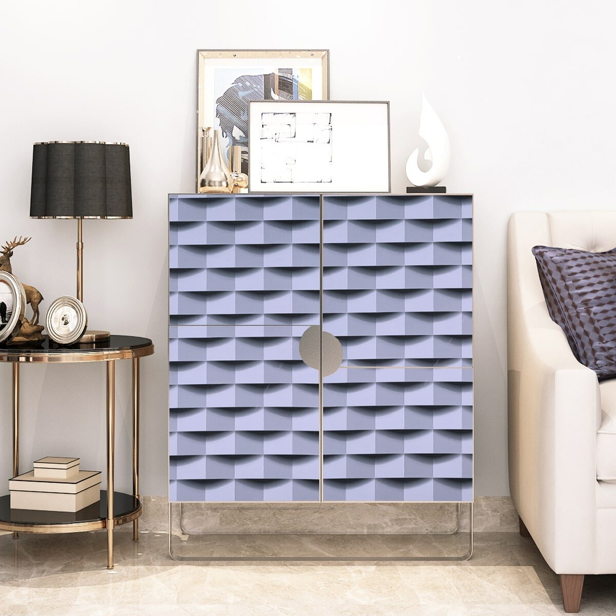 Самоклеюча плівка 0,45х10м х 0,07мм Лавандова SW-00001230