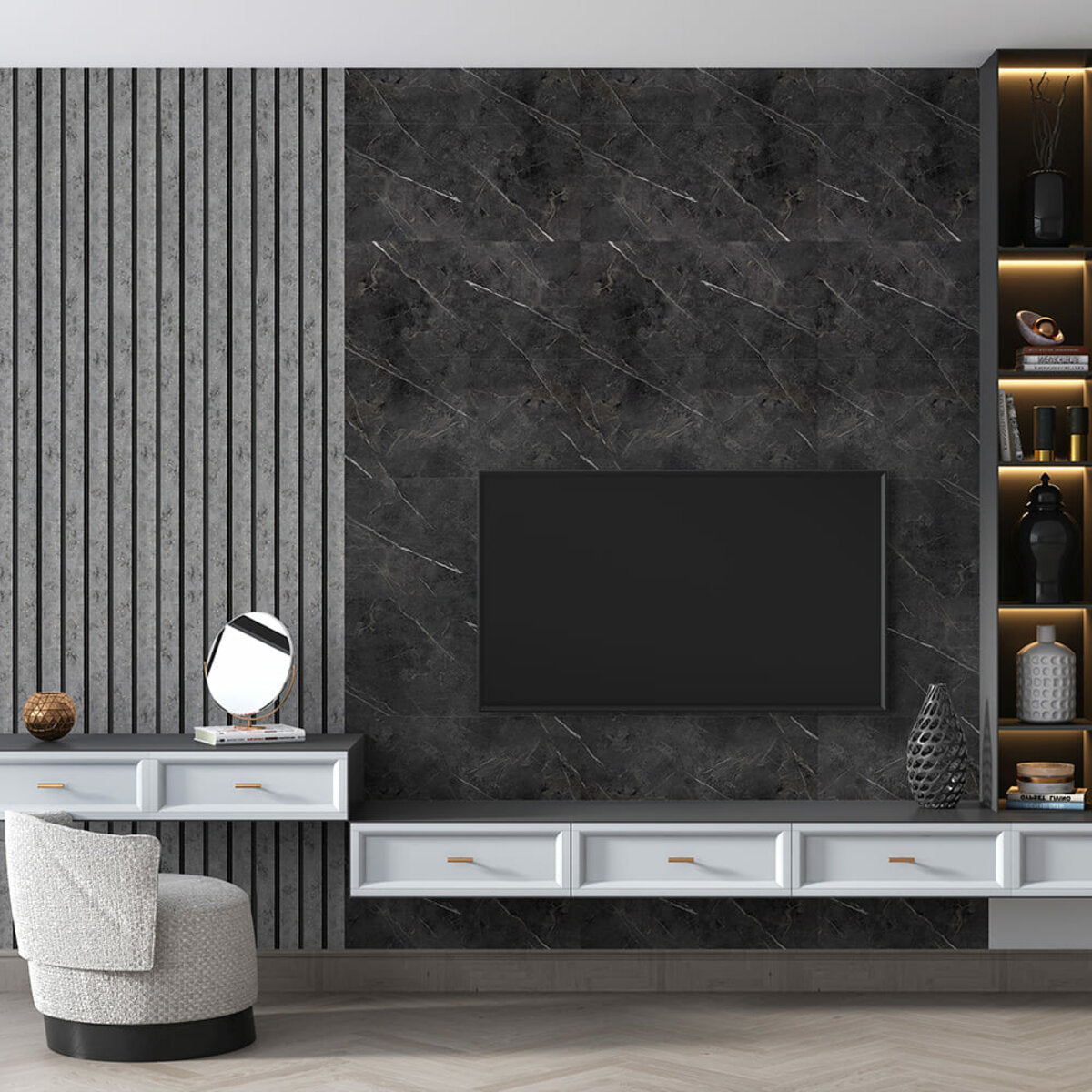 Самоклеюча стінова PET плитка 600х300х2мм SW-00002320