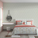 Самоклеюча декоративна настінно-стельова 3D панель Ромби під шкіру 700х700х6мм (161) HO-00000221