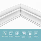 Плинтус РР самоклеючий 2320х85х7мм Білий (D) SW-00002592