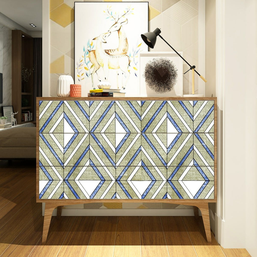 Самоклеюча плівка 0,45х10м х 0,07мм Волошкові ромби HO-00001256