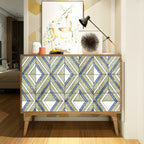 Самоклеюча плівка 0,45х10м х 0,07мм Волошкові ромби HO-00001256