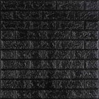 3D панель самоклеюча 700х770х3мм цегла Чорна (019-3) SW-00000584