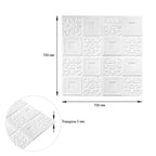 Самоклеюча декоративна настінно-стельова 3D панель фігури 700х700х5мм (114) SW-00000006