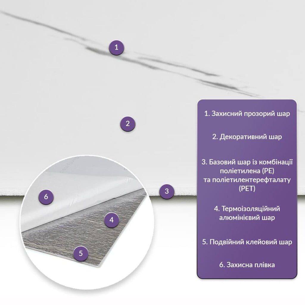 Самоклеюча стінова PET плитка 600х300х2мм SW-00001679