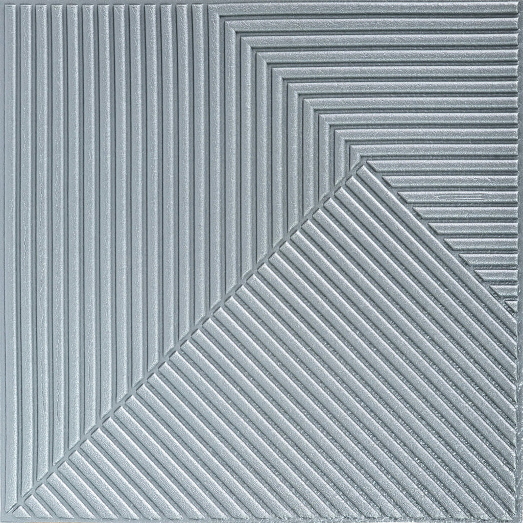 Самоклеюча декоративна 3D панель 500х500х5мм Бамбук Сірий HO-00002878